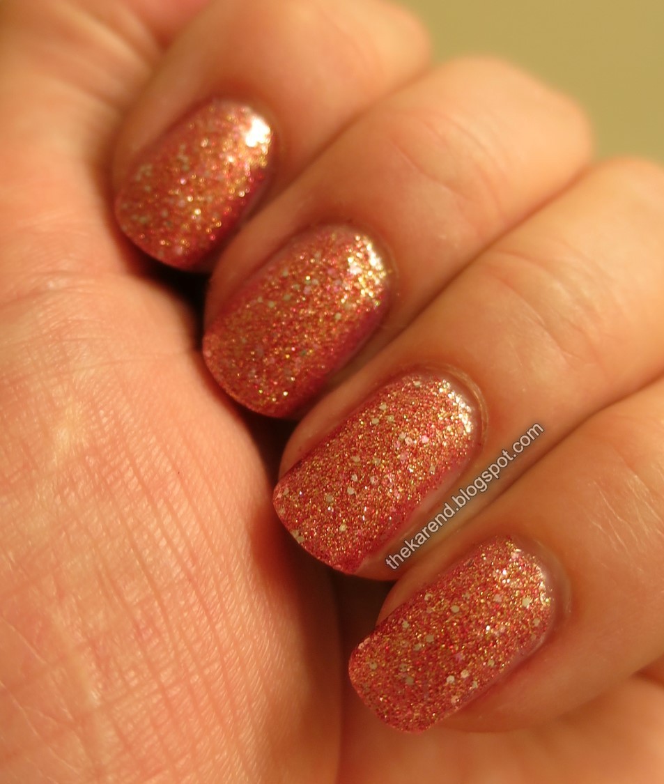Recent NOTD: Salon Perfect Rose Bloglovin\' | Gold and Frazzle Aniploish | Digger